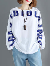 Loose Print Round Neck T-Shirt